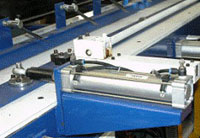 Пресс для сращивания по длине (автомат) PSK 3100A, 4500A, 6000A, 9000A, 12000A, схема обработки, сталкиватель плети в зону прессования