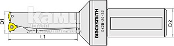 Корпусное сверло Blacksmith DK2D с пластинами