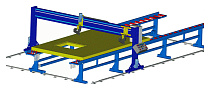 Полуавтоматический обшивочный мост для панелей MiTek NB-2007